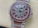 GR Factory Patek Philippe Nautilus 7118/1453G-001 35.5mm Full Red Jewelry White Gold Jewelry Dial - Image 3