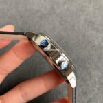 GR Factory Patek Philippe Travel Time 5524G-001 42mm White Gold Leather Strap Arabic Numerals Blue Dial - Image 4