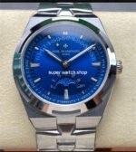 GR Factory Vacheron Constantin Moonphase Retrograde Date Overseas 4000V210A-B911 41mm Full Steel Blue Dial