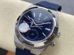 GR Factory Vacheron Constantin Overseas Dual Time 7900V-110A-B334 41mm Steel Rubber Strap Blue Dial - Image 3