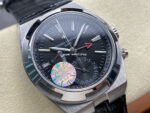 GR Factory Vacheron Constantin Overseas Dual Time 7900V-110A-B546 41mm Steel Leather Strap Black Dial - Image 2