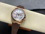 GR Factory Vacheron Constantin Overseas Dual Time 7900V/000R-B336 41mm Gold Rubber Strap Silver Dial - Image 4