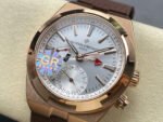 GR Factory Vacheron Constantin Overseas Dual Time 7900V/000R-B336 41mm Gold Rubber Strap Silver Dial - Image 3