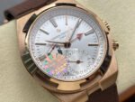 GR Factory Vacheron Constantin Overseas Dual Time 7900V/000R-B336 41mm Gold Rubber Strap Silver Dial - Image 2
