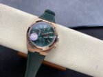 GR Factory Vacheron Constantin Overseas Dual Time 7920V/210R-B965 41mm Gold Leather Strap Green Dial - Image 4
