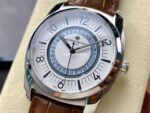 GR Factory Vacheron Constantin Quai de l'Ile 4500S/000A-B195 41mm Steel Brown Leather Strap Arabic Numerals Silver Dial - Image 3