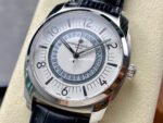 GR Factory Vacheron Constantin Quai de l'Ile 4500S/000A-B195 41mm Steel Black Leather Strap Arabic Numerals Silver Dial - Image 2