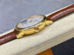 GT Factory Omega De Ville Co-Axial 434.53.40.20.02.002 40mm Gold Leather Strap Gold Point&Roman Number Silver Pupil Dial - Image 6