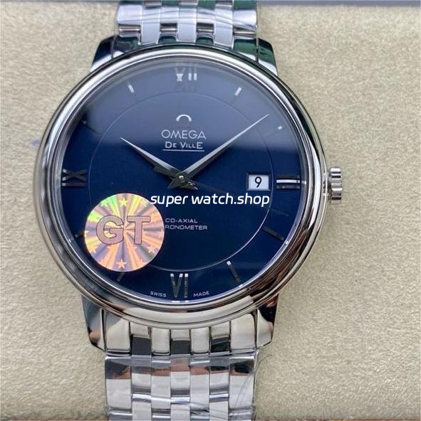 GT-Factory-Omega-De-Ville-Prestige-424.10.37.20.03.001-39.5mm-Full-Steel-Roman-Number-Blue-Dial-1.jpg GT Factory Omega De Ville Prestige 424.10.37.20.03.001 39.5mm Full Steel Roman Number Blue Dial - Image 1
