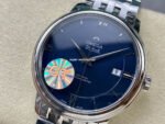GT Factory Omega De Ville Prestige 424.10.37.20.03.001 39.5mm Full Steel Roman Number Blue Dial - Image 3