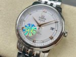 GT Factory Omega De Ville Prestige 424.10.40.20.02.002 39.5mm Full Steel Gold Roman Number Silver Dial - Image 3