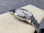 GT Factory Omega De Ville Prestige 424.10.40.20.02.004 39.5mm Full Steel Gold Roman Number Silver Web Weaving Dial - Image 6