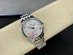 GT Factory Omega De Ville Prestige 424.10.40.20.02.004 39.5mm Full Steel Gold Roman Number Silver Web Weaving Dial - Image 4