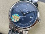 GT Factory Omega De Ville Prestige 424.10.40.20.03.002 39.5mm Full Steel Roman Number Blue Dial - Image 3
