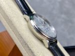 GT Factory Omega De Ville Prestige 424.13.40.20.02.001 39.5mm Steel Leather Strap Roman Number Silver Dial - Image 5