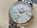 GT Factory Omega De Ville Prestige 424.20.40.20.02.007 39.5mm Half Gold Steel Gold Roman Number Silver Dial - Image 3