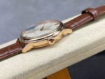 GT Factory Omega De Ville Prestige 424.53.40.20.02.001 39.5mm Rose Gold Leather Strap Gold Roman Number Silver Dial - Image 6