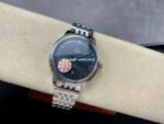 GT Factory Omega De Ville Prestige 434.10.40.20.10.001 40mm Full Steel Point Roman Number Green Dial - Image 4