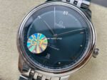 GT Factory Omega De Ville Prestige 434.10.40.20.10.001 40mm Full Steel Point Roman Number Green Dial - Image 3