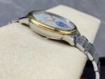 GT Factory Omega De Ville Prestige 434.20.40.20.02.002 40mm Half Gold Steel Gold Point Roman Number Silver Dial - Image 5