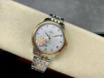 GT Factory Omega De Ville Prestige 434.20.40.20.52.001 40mm Half Gold Steel Gold Diamond Point Roman Number Silver Frosting Dial - Image 4
