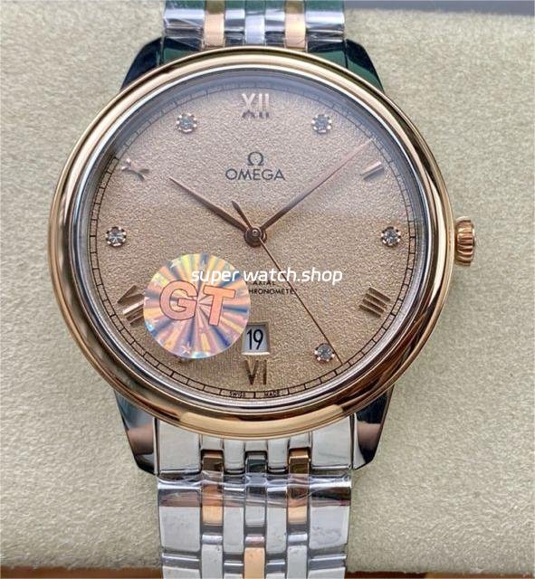GT-Factory-Omega-De-Ville-Prestige-434.20.40.20.59.001-40mm-Half-Rose-Gold-S-4.jpg GT Factory Omega De Ville Prestige 434.20.40.20.59.001 40mm Half Rose Gold Steel Rose Gold Diamond Point Roman Number Champagne Dial - Image 1
