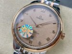 GT Factory Omega De Ville Prestige 434.20.40.20.59.001 40mm Half Rose Gold Steel Rose Gold Diamond Point Roman Number Champagne Dial - Image 3