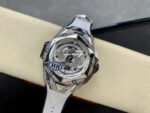 HB Factory Hublot Big Bang Sang Bleu 418.NX.2001.RX.1604.MXM20 45mm Titanium Diamond White Rubber Strap Skeletonized White Dial - Image 4