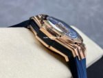 HB Factory Hublot Big Bang Sang Bleu 418.OX.5108.RX.MXM20 45mm Rose Gold Blue Rubber Strap Skeletonized Blue Dial - Image 5