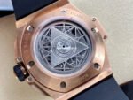 HB Factory Hublot Big Bang Sang Bleu 418.OX.5108.RX.MXM20 45mm Rose Gold Blue Rubber Strap Skeletonized Blue Dial - Image 7