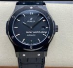 HB Factory Hublot Classic Fusion 542.CM.1171.RX 42mm Steel Leather Strap Black Dial