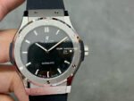 HB Factory Hublot Classic Fusion 542.NX.1171.RX 42mm Titanium Rubber Strap Black Dial