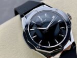 HB Factory Hublot Classic Fusion 550.NS.1800.RX.ORL19 40mm Steel Black Rubber Strap Black Dial - Image 2