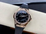 HB Factory Hublot Classic Fusion 550.OS.1800.RX.1804.ORL19 40mm Diamond Rose Gold Black Rubber Strap Black Dial - Image 4