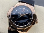 HB Factory Hublot Classic Fusion 550.OS.1800.RX.ORL19 40mm Rose Gold Black Rubber Strap Black Dial - Image 3