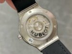 HB Factory Hublot Classic Fusion 565.NX.1470.RX.1204 38mm Diamond Bezel Steel Leather Strap Black Dial - Image 7