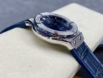 HB Factory Hublot Classic Fusion 565.NX.7170.LR 38mm Diamond Steel Leather Strap Blue Dial - Image 5
