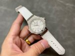 HB Factory Hublot Classic Fusion 582.NX.2610.RX.1204 38mm Diamond Bezel Steel Leather Strap White Dial - Image 4