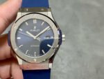 HB Factory Hublot Classic Fusion Blue 542.NX.7170.RX 42mm Titanium Rubber Strap Blue Dial