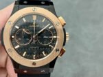 HB Factory Hublot Classic Fusion Chronograph 521.CO.1781.RX 45mm Ceramic Rubber Strap Black Dial