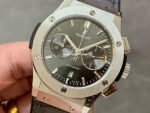 HB Factory Hublot Classic Fusion Racing Grey 521.NX.7071.LR 45mm Titanium Leather Strap Grey Dial - Image 3