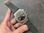 HB Factory Hublot Classic Fusion Racing Grey 521.NX.7071.LR 45mm Titanium Leather Strap Grey Dial - Image 4