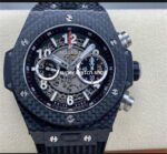 HUB Factory Hublot Big Bang Unico 411.QX.1170.RX 45mm Carbon Rubber Strap Skeletonized Dial