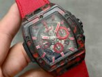 HUB Factory Hublot Spirit Of Big Bang Limited Edition 642.QV.0113.NR.CNY21 42mm Carbon Fiber Canvas Strap Skeletonized Dial - Image 2