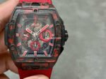 HUB Factory Hublot Spirit Of Big Bang Limited Edition 642.QV.0113.NR.CNY21 42mm Carbon Fiber Canvas Strap Skeletonized Dial