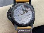 HW Factory Panerai Luminor 1950 3 Days Power Reserve PAM 00375 47mm Ceramic Leather Strap Arabic Numerals Black Dial - Image 7