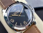 HW Factory Panerai Luminor 1950 PAM 00673 47mm Steel Leather Strap Arabic Numerals Black Dial - Image 2