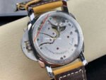 HW Factory Panerai Luminor 1950 PAM00372 47mm Steel Leather Strap Arabic Numerals Black Dial - Image 7