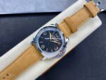 HW Factory Panerai Luminor 1950 PAM00372 47mm Steel Leather Strap Arabic Numerals Black Dial - Image 4