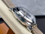 HW Factory Panerai Luminor 1950 PAM605 47mm Steel Leather Strap Arabic Numerals Grey Dial - Image 5